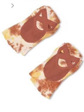 2 pairs of Jamie Toeless Grip Sock - (Barre / Pilates) Pointe Studio Size  S/M